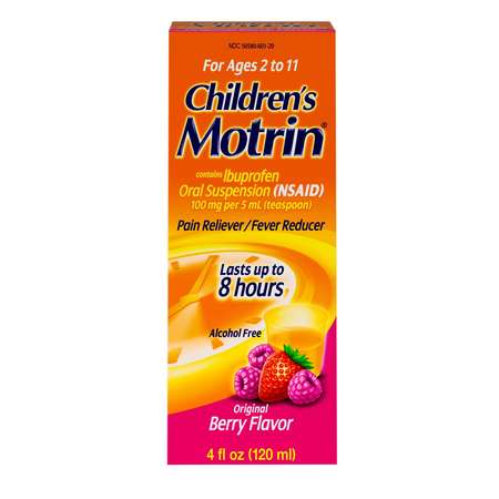 MOTRIN CHILDRENS Motrin Children's Berry Oral Suspension Ibuprofen 4 oz., PK36 3019216